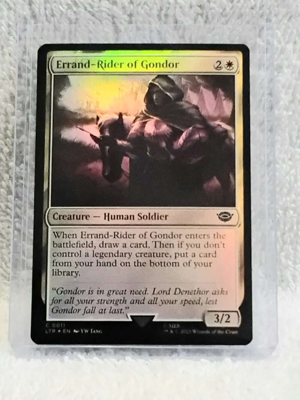 5/$20 Mint 2023 MTG Errand-Rider of Gondor C Foil Card 0011 Deckmaster!!
